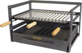 Barbecue à bois, 72 x 41 x 35 cm, Design Robuste et Compact pour barbecues en Plein air – IMEX EL ZORRO, Noir