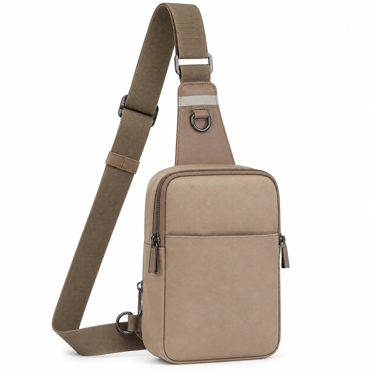 Sacoche bandoulière unisexe beige pour voyage