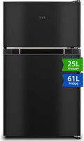 CHiQ Machine à glaçons, 86 L, Noir, 61/25L, Congélateur 4 étoiles, - Portes réversibles, Classe E