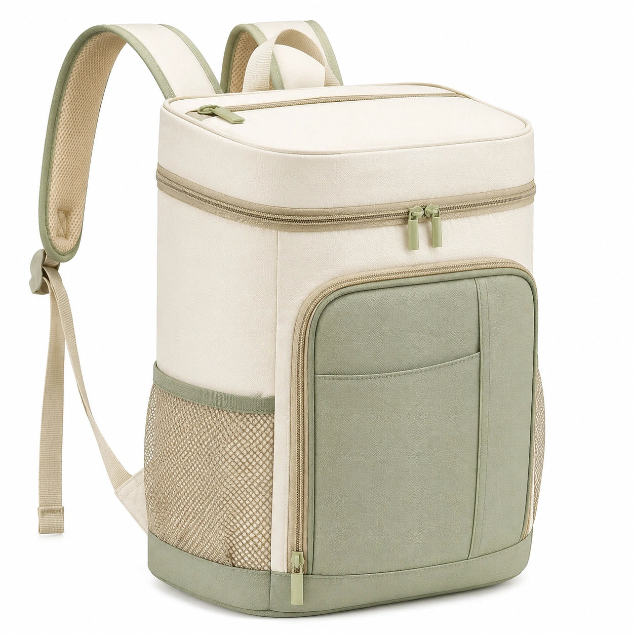 Sac à Dos Isotherme 28L Beige Vert