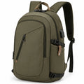 Sac à dos ordinateur 15 pouces imperméable vert kaki