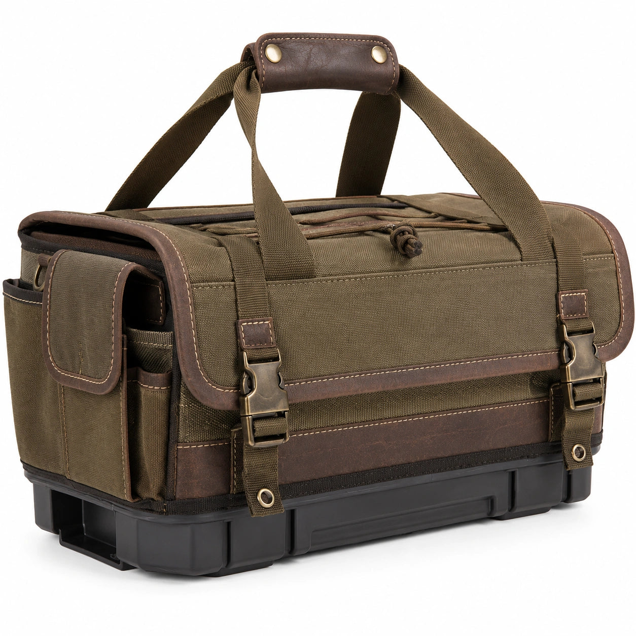Sac à outils en toile imperméable avec compartiments multiples - Vert