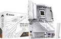 B850 AORUS Elite WIFI7 Ice Carte Mère, WiFi 7 – GIGABYTE, Blanc/Gris, USB 3.2 Gen 2x2, AMD Ryzen 9000 Series CPUs, VRM numérique 14+2+2 Phases