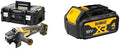 Meuleuse d'angle, Batterie 4 Ah Compatible Avec Tous Les Outils Bricolage et Jardin – DeWalt, Noir/Jaune, Vitesse à Vide 9000tr/min