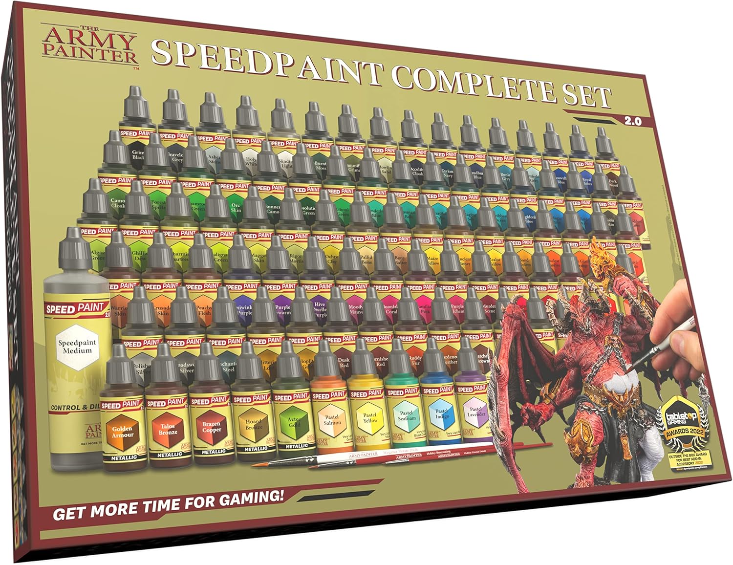 Peinture, Speedpaint Complete 2.0, Incluant Les 3 Pinceaux Peinture Essentiels Pour Warhammer 40k Et Dungeons & Dragons, 1628