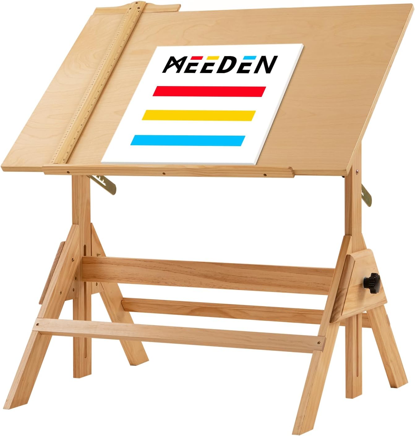 Bureaux, Bureau de Dessin Réglable en Hauteur – MEEDEN, Table d'art pour Adultes, Table D'Artisanat Inclinable pour la Peinture
