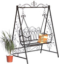 Balancelle hollywoodienne Gondole 1868 en métal fer forgé, Pour jardin – DanDiBo, Noir