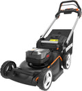 WORX WG749E Tondeuse à Gazon autotractée Brushless sans Fil 40V WG749E, Sac de 55 L, livée avec 2 Batteries 4Ah et Chargeur