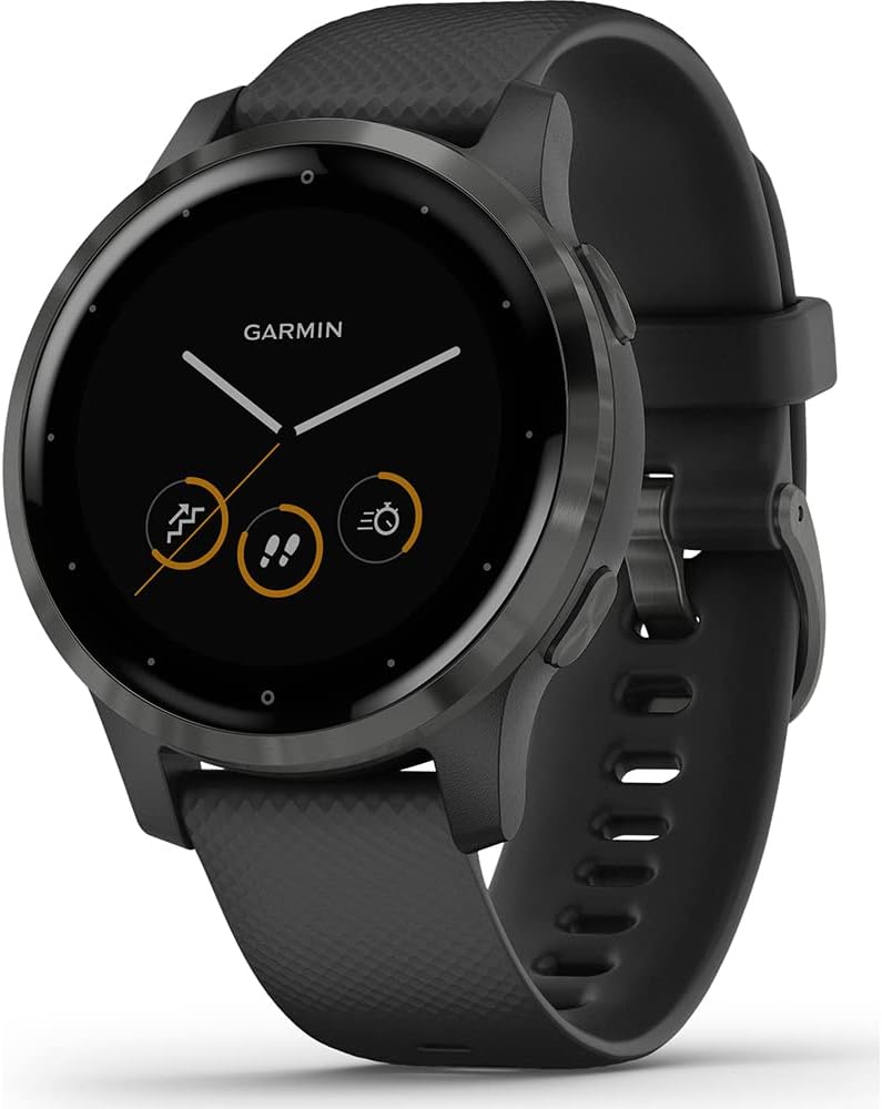 Garmin, Tracker d'activité, vívoactive 4S, Black/Gunmetal, Noir