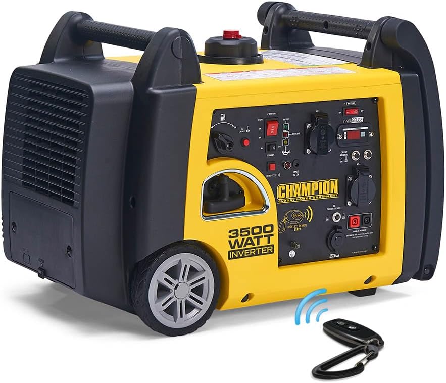 Générateur portable, 3200 W, télécommande – Champion Power Equipment, Jaune/Noir, 73001i-P-EU, Groupe électrogène mobile