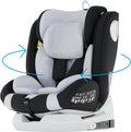 Siège auto, Bebe 0 à 36kg, Rehausseur Voiture Enfant – Babify, Noir/Gris/Blanc, Siege Auto Isofix Groupe 0 1 2 3, Ergonomique