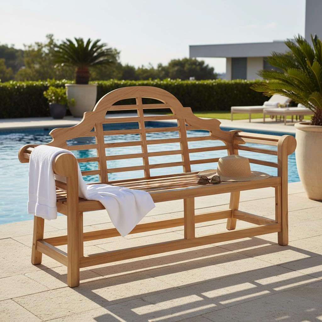 Banc, Banc en Teck Massif Marlborough, Bois – Teck'Attitude
