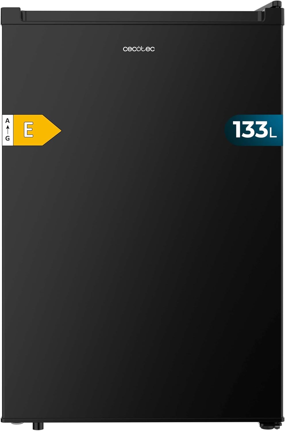 Cecotec Mini Frigo Bolero CoolMarket TT 133 L Black. Mini Réfrigérateur 133L, LED, Noir, rangement optimisé avec étagères et tiroir Crisper Box