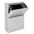 Basic CR601-B2 Poubelle de Recyclage Cuisine 4 Bacs, avec Seau de 23L pour Emballages, 23+11+17+17 L, Meuble Poubelle en Acier 4 Seaux – ARREGUI