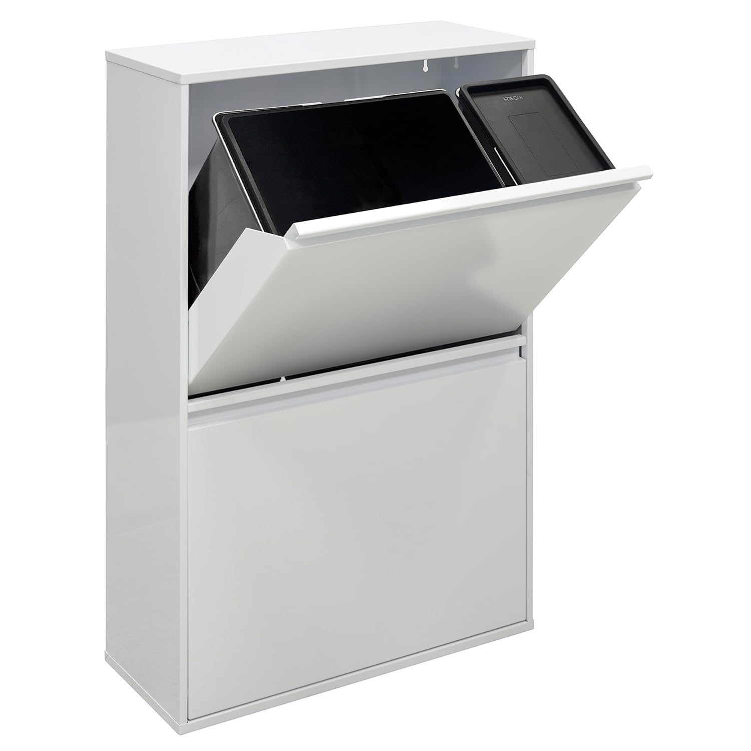 Basic CR601-B2 Poubelle de Recyclage Cuisine 4 Bacs, avec Seau de 23L pour Emballages, 23+11+17+17 L, Meuble Poubelle en Acier 4 Seaux – ARREGUI
