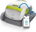 Dolphin, T45 Robot nettoyeur électrique avec fil pour Piscine hors-sol jusqu'à 12 m, Blanc/Gris/Vert, Nettoyage fond, parois et ligne d'eau