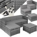 tectake, Mobilier de Jardin pour Amenagement Balcon Terrasse, Gris