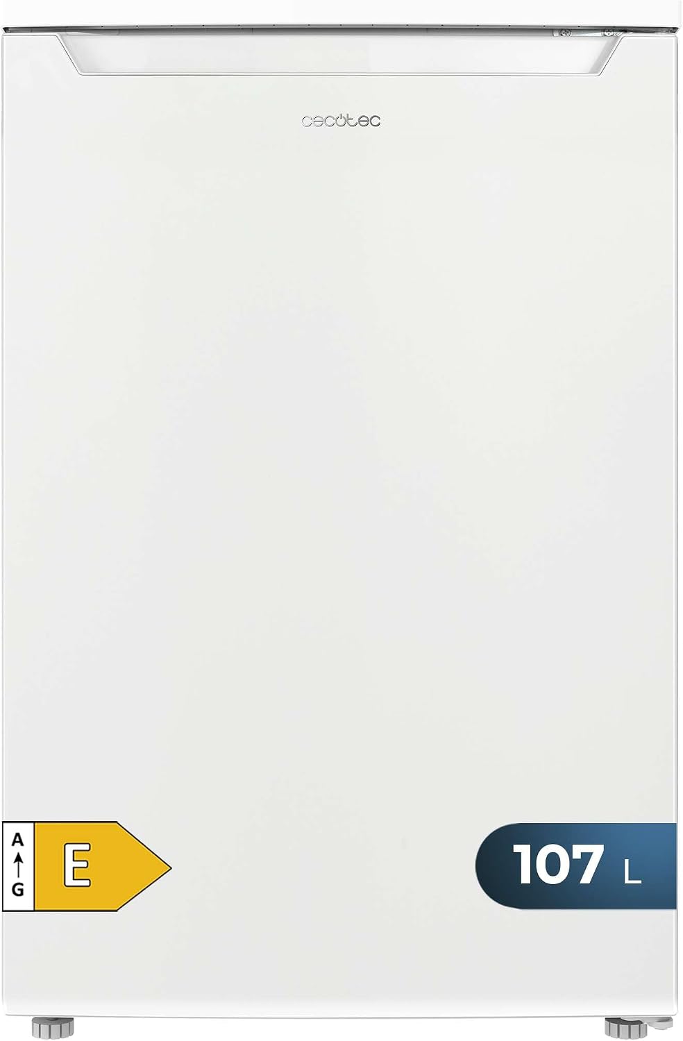 Cecotec Mini Réfrigérateur 107 L Bolero CoolMarket TT 107 White, Blanc, Faible Niveau Sonore, Classe Énergétique E, Économie d'Énergie