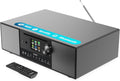Radio Internet, Système Stéréo 2.1 120W, Bluetooth Activé – Majority, Noir/Gris, Lecteur CD, Spotify Connect et Podcasts