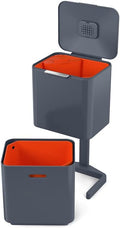 Joseph Joseph, Poubelle de cuisine pour le tri et le recyclage des déchets, avec composteur intégré et filtre à charbon actif remplaçable