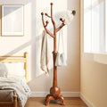 Bekrvio, Portemanteaux, 75 kg, chambre, Marron, design arbre, base sphérique solide, couloir, entrée