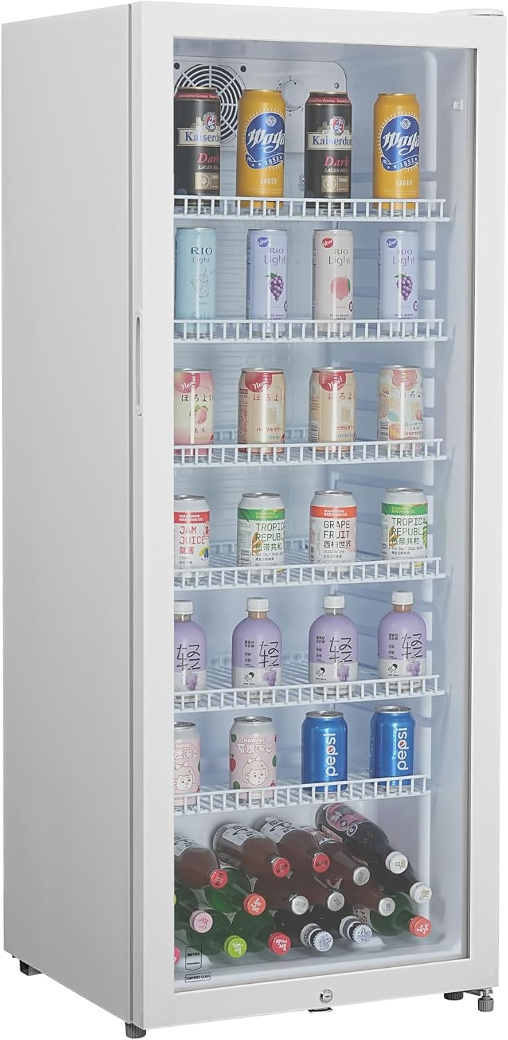 METRO Professional GSC4240, Réfrigérateur à Boissons GSC4240, 237 L, 54 x 54.5 x 139.5 cm, 110 W, Blanc, Métal/Plastique/Verre