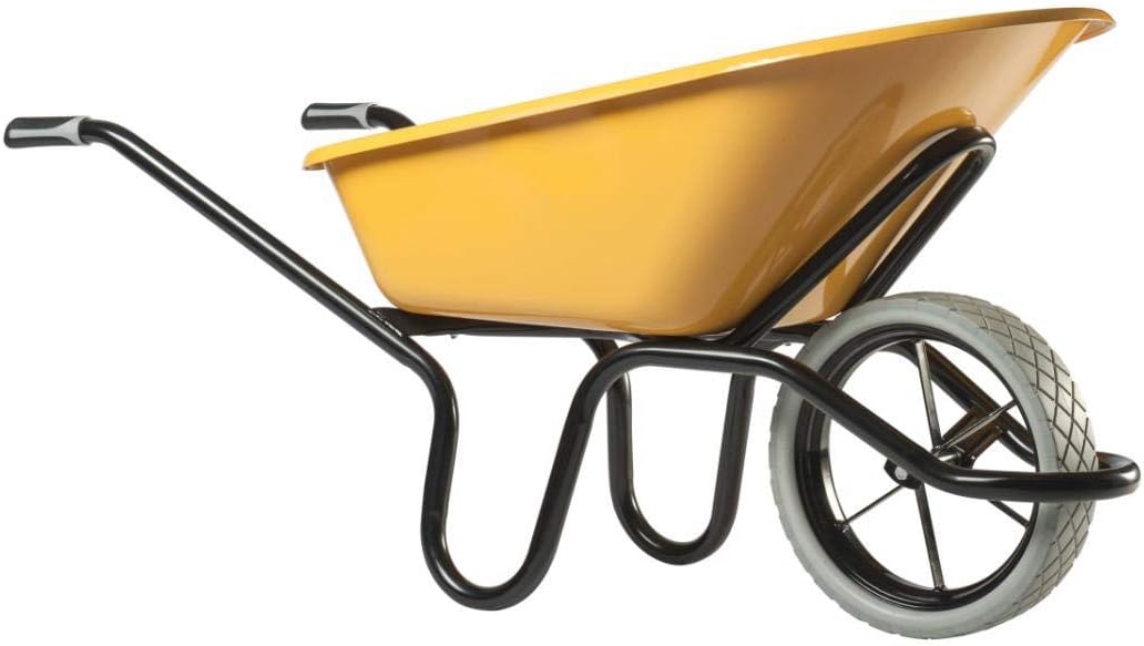 Haemmerlin, BROUETTE HAEMMERLIN BATI PLUS 110 RENO ALPHA ROUE INCREVABLE M5, 305401305, Jaune/Noir