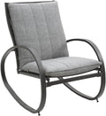 Fauteuil, Hespéride, Fauteuil à Bascule Nevada Graphite, Gris/Noir