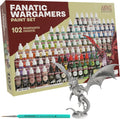The Army Painter, 102 x 18 ml Peintures Acryliques incl. Métalliques, 2 Pinceaux & 1 Figurine, Ensemble de peinture pour D&D & Warhammer.