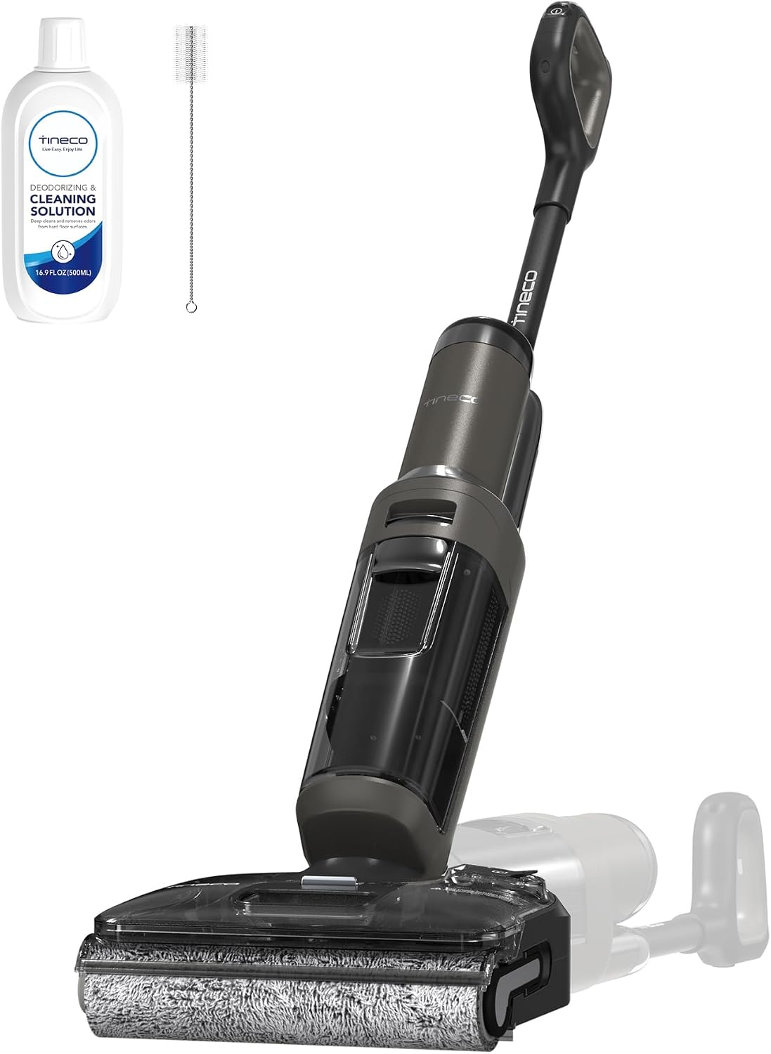 Tineco Floor One i6 Stretch Aspirateur Laveur sans Fil, Aspiration Puissante 20 kPa, Noir/Gris, portée à Plat 180°
