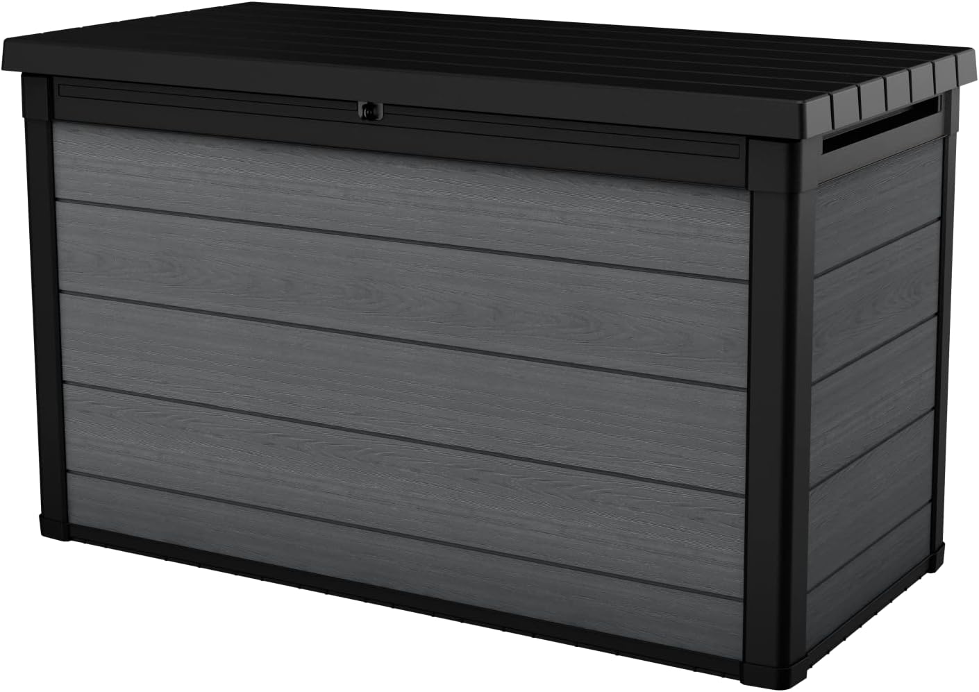 Keter, Conteneur, Coffre de jardin Cortina gris, 757 litres, Gris/Noir