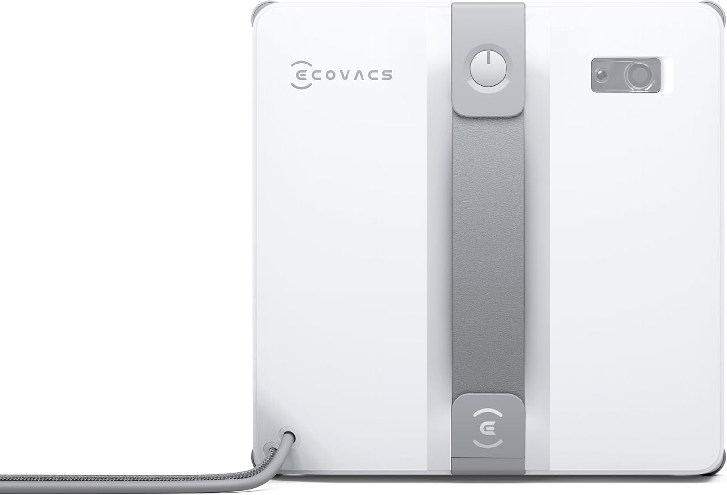 ECOVACS, WINBOT Mini Robot de Nettoyage de vitres, Double Buses avec pulvérisation ultrasonique, système de Protection à 9 étapes, Blanc/Gris
