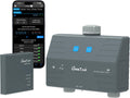 Minuterie d'arrosage, 2 Zones distinctes, Portée Plus Large Que WiFi – LinkTap, Gris, IP66, Débitmètres intégrés, Adaptation météo